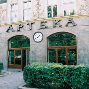 Szczecin – Pl. Grynwaldzki 42. Apteka pod Zegarem.
